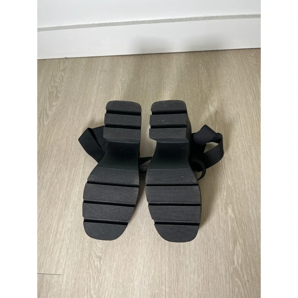 Madden Girl Y2K Chunky‎ Platform Heels Womens Black 8.5 Prom Wedding Guest